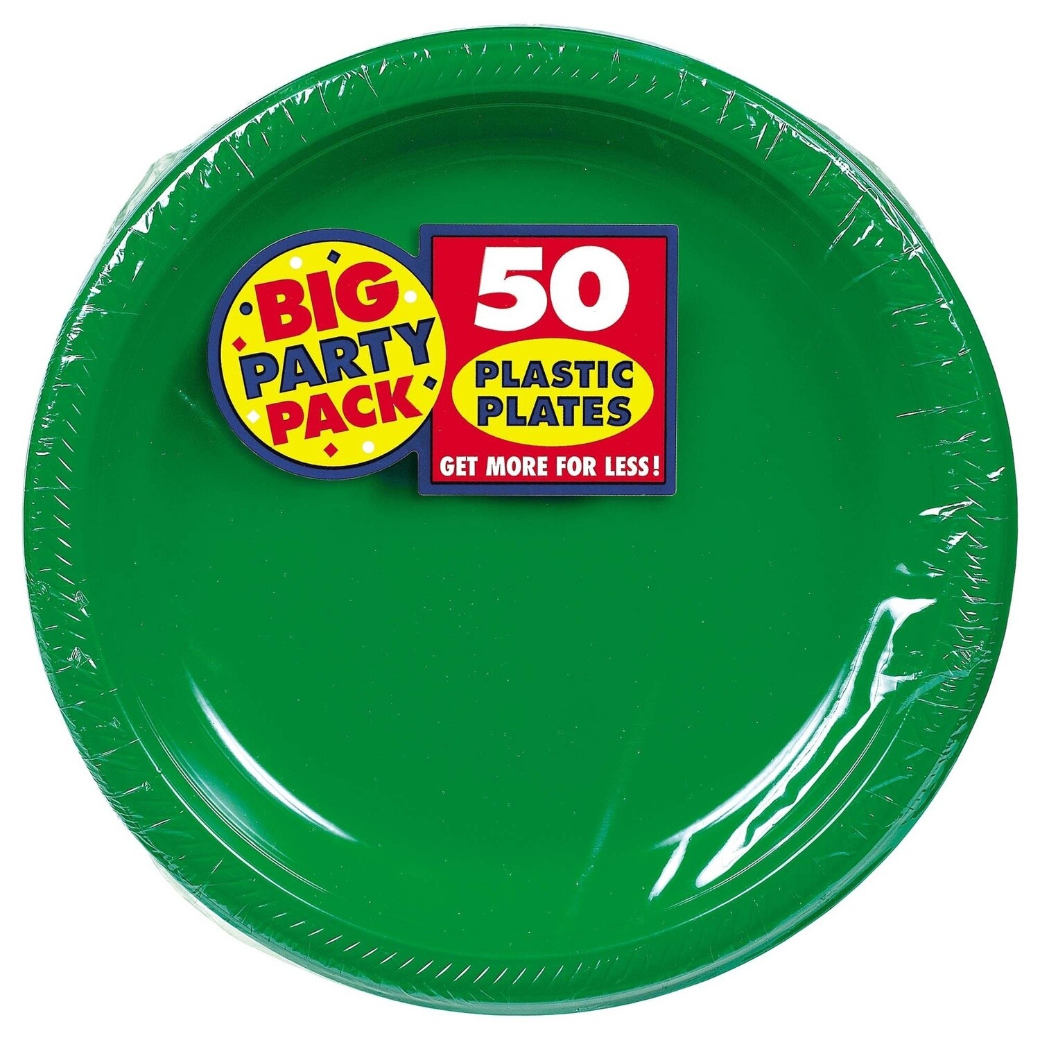 Plastic Dinner Plates, 10.25in, 50ct, Color: EMERALD