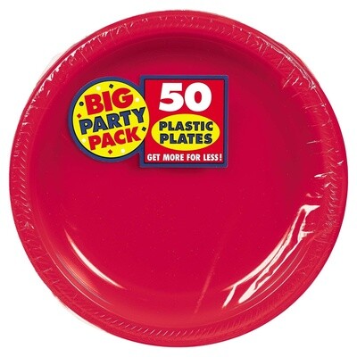 Plastic Dinner Plates, 10.25in, 50ct