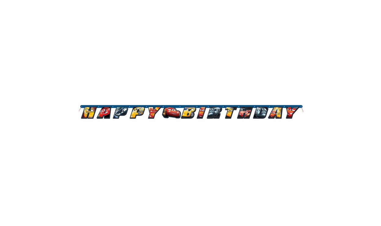 Disney Cars 3 Movie Large Jointed Banner