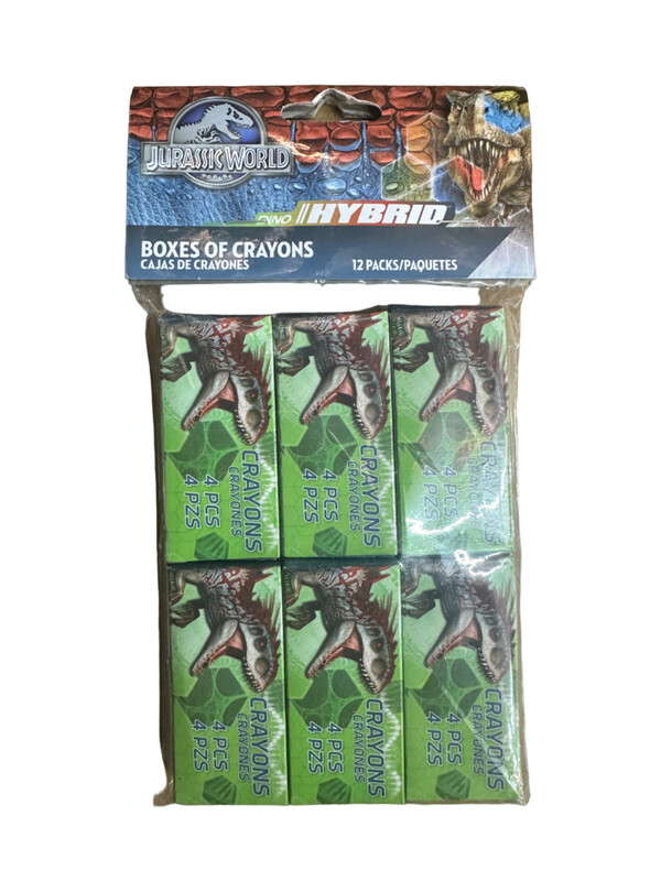 Jurassic world crayons boxes 12ct