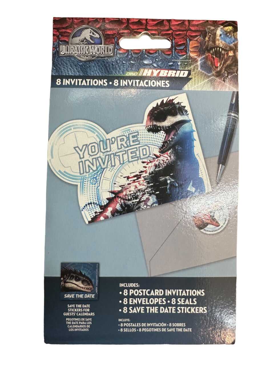 Jurassic World invitations 8ct