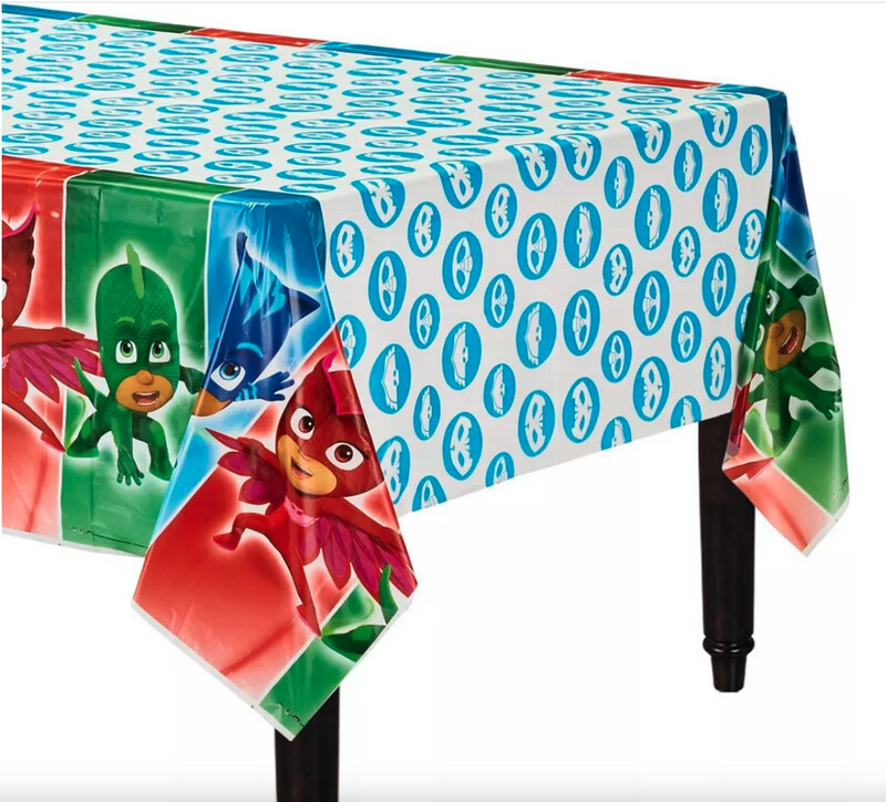 Pj mask plastic table cover 54” x 96”