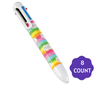 Multi Colored Cloud Pen High Count Favor 8ct