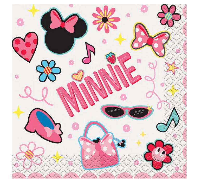 Disney Iconic Minnie Mouse Beverage Napkins  16ct
