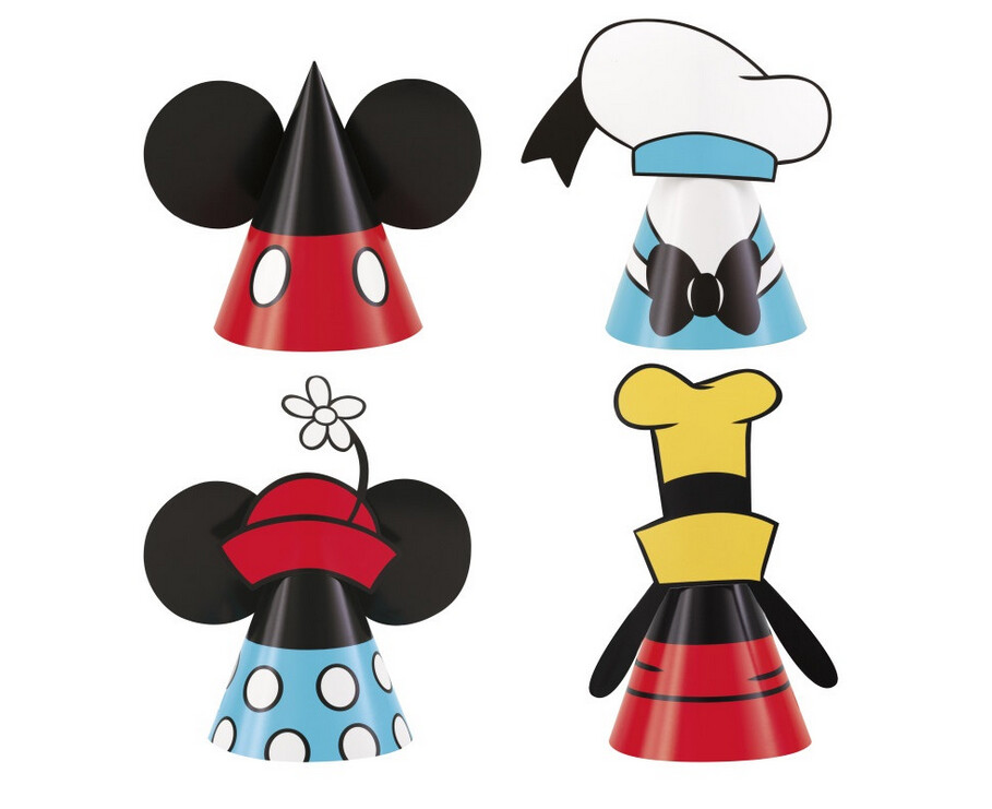 Disney Mickey Mouse Party Hats  8ct