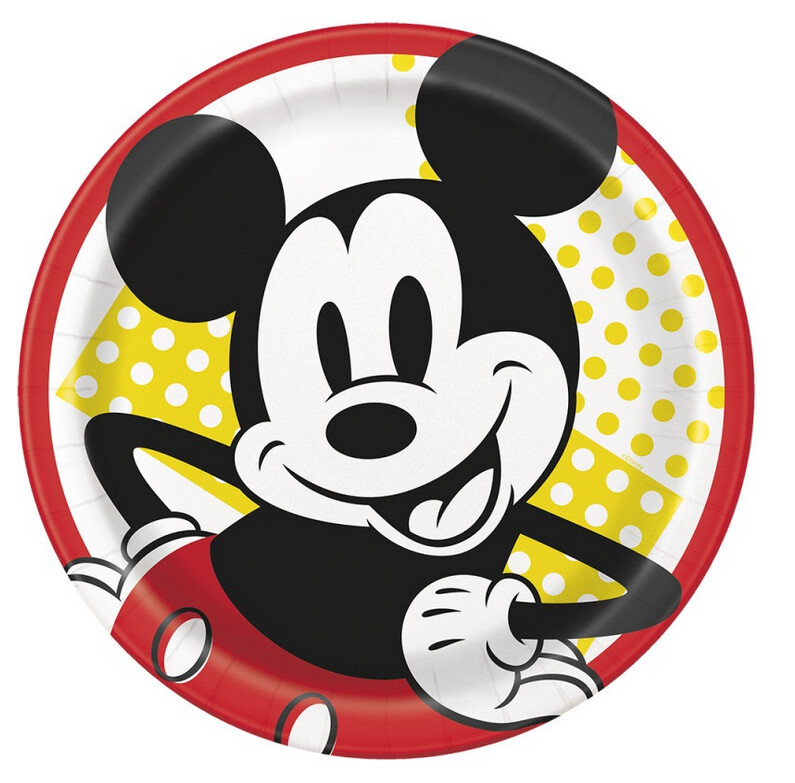 Disney Mickey Mouse Round 9 Dinner Plates  8ct&quot;