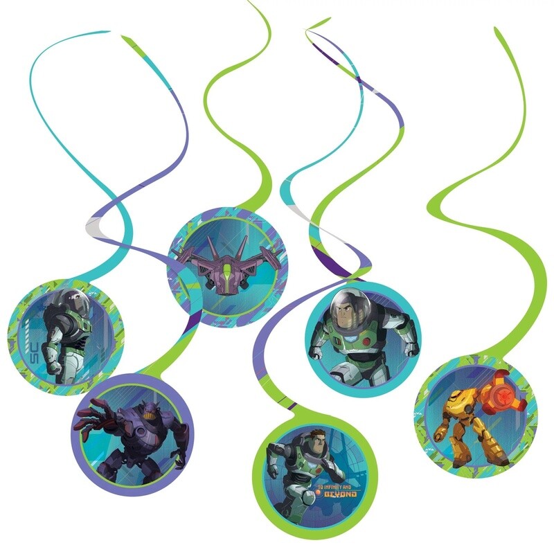 Lightyear Cardstock Swirl Decorations, 12ct