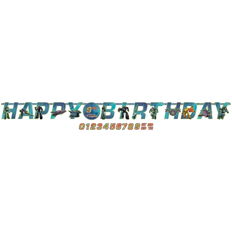 Customizable Lightyear Birthday Cardstock Banner Kit, 10.75ft