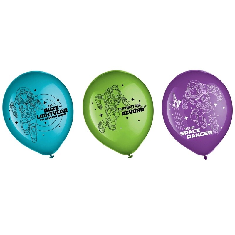 Lightyear latex balloons 6ct