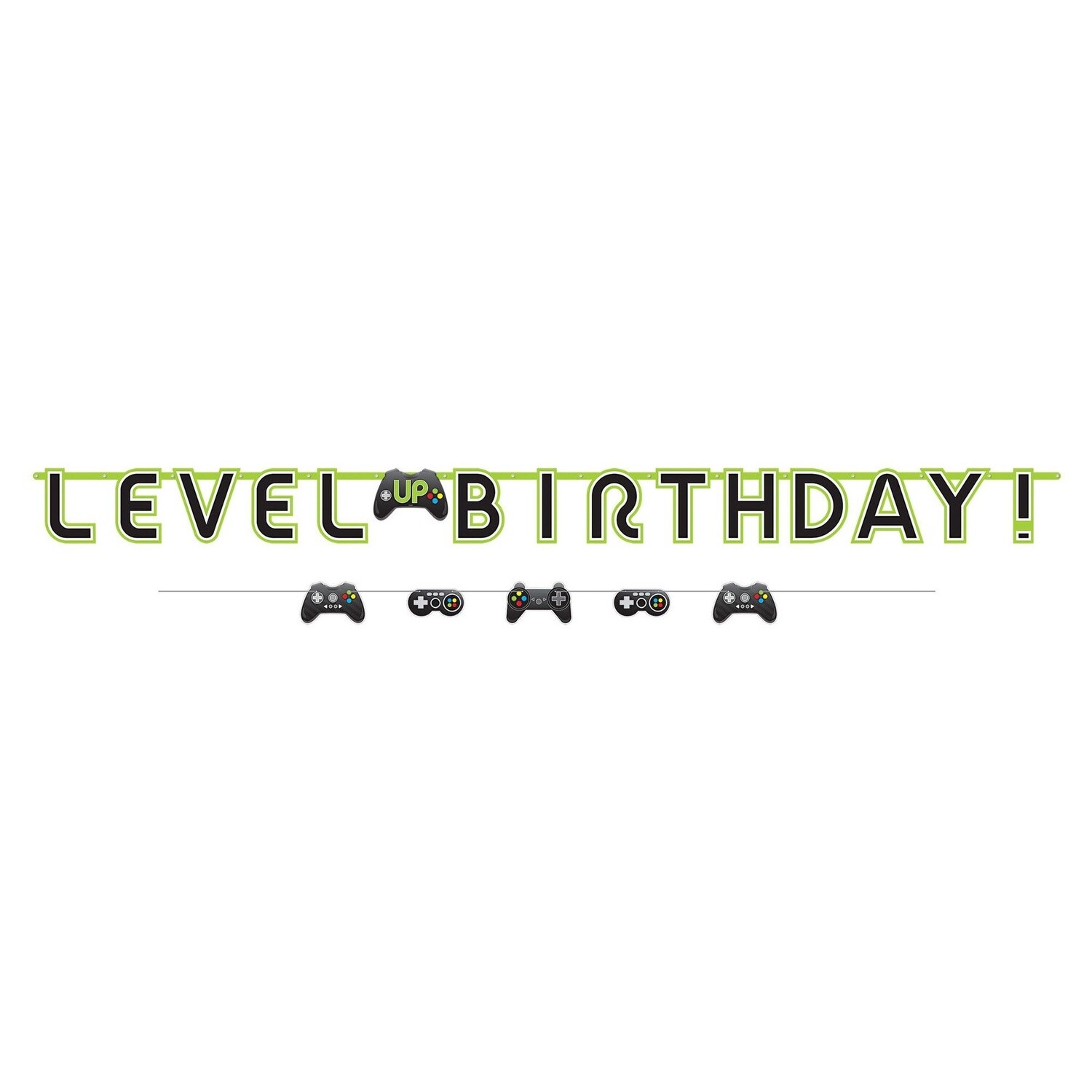Level Up Birthday Banner with Mini Banner