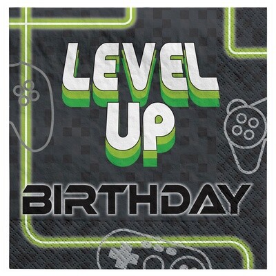 Level up lunch napkins 16ct