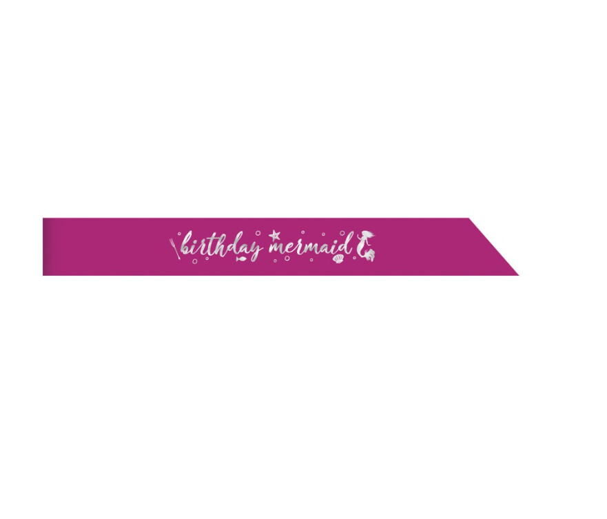 The little mermaid birthday sash