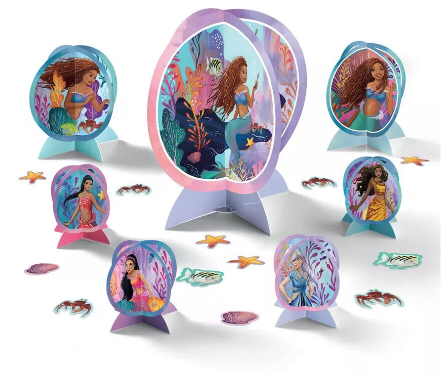 The Little Mermaid Cardstock Table Decorating Kit, 27pc - Movie 2023