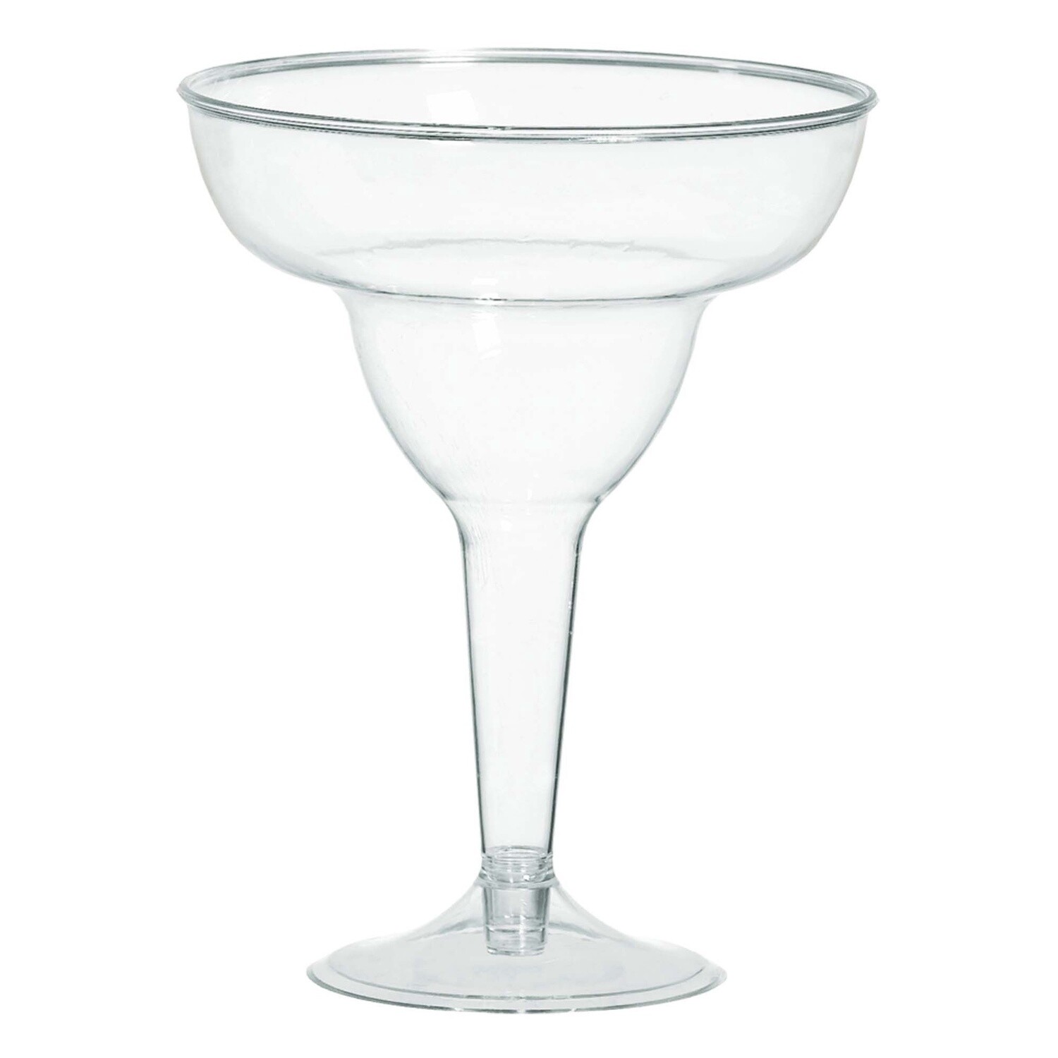 Clear plastic margarita glasses 20ct