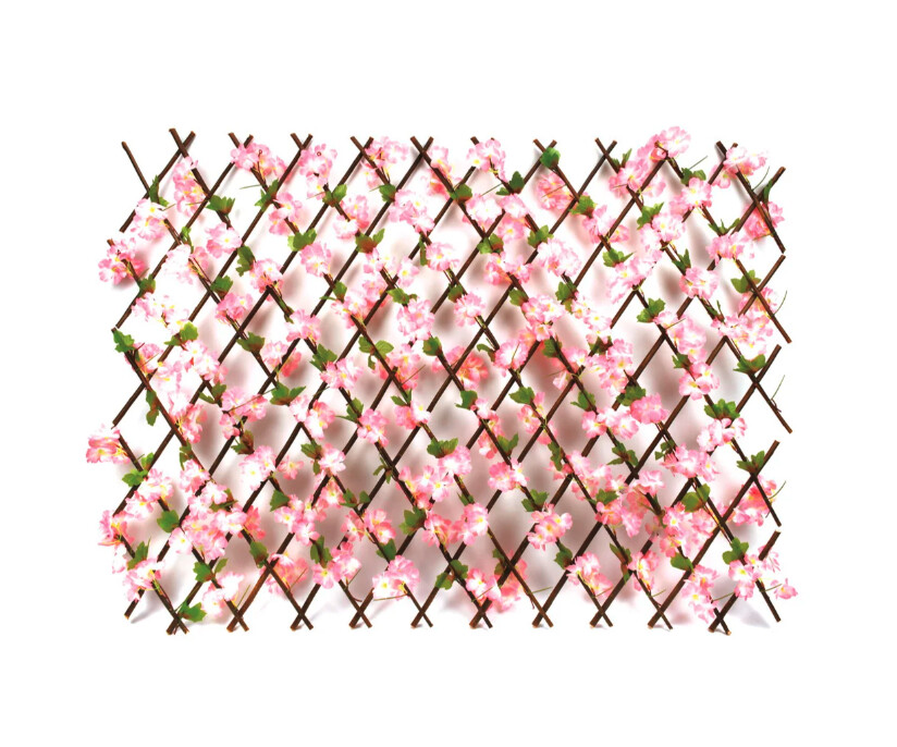 Expandable background fence 4ft x 25”H, Colour: Pink