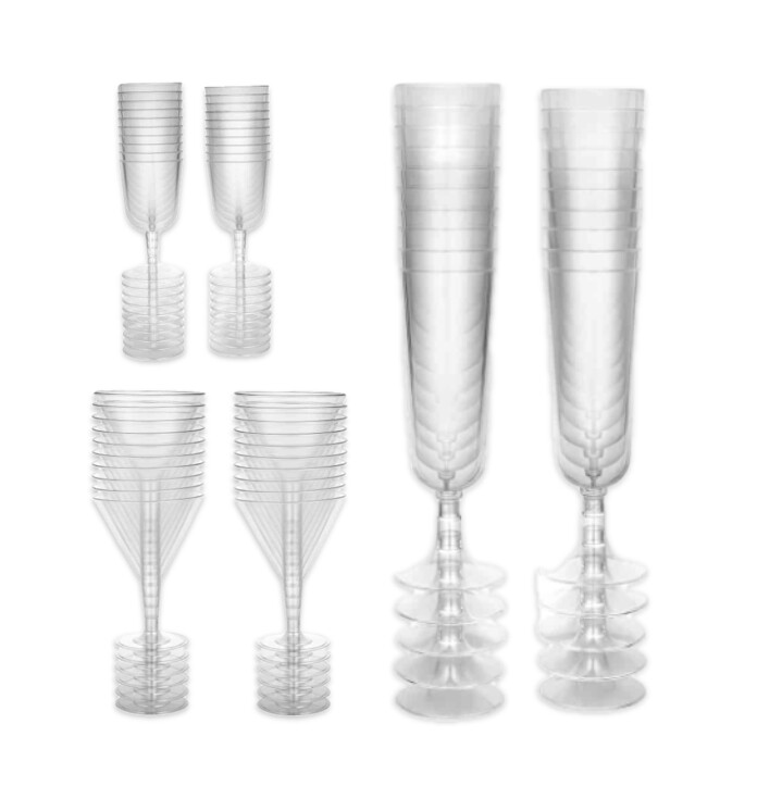 20ct Clear PLASTIC CUPS