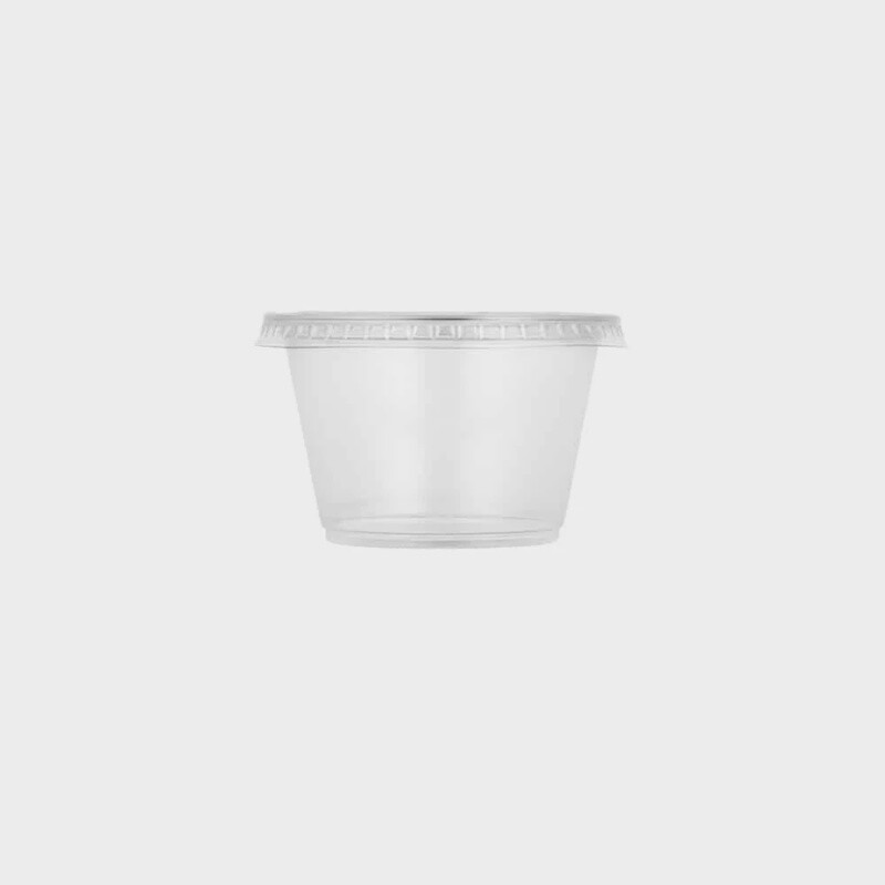 Portion cups with lids