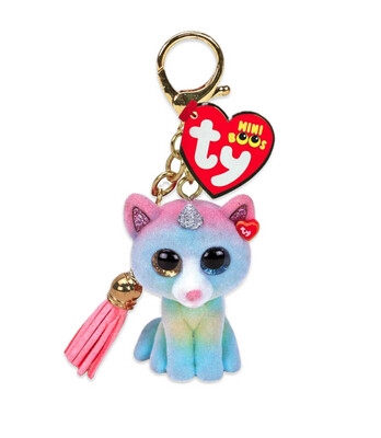Ty Mini Boos 2.5 Inch Heather the Cat Clip