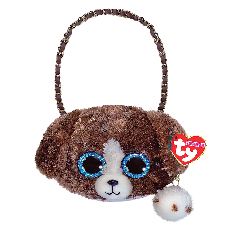 MUDDLES - dog brown white mini purse