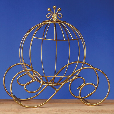 WIRE PUMPKIN COACH, 12&quot;Lx8&quot;Wx11&quot;H, 1 PC/BAG