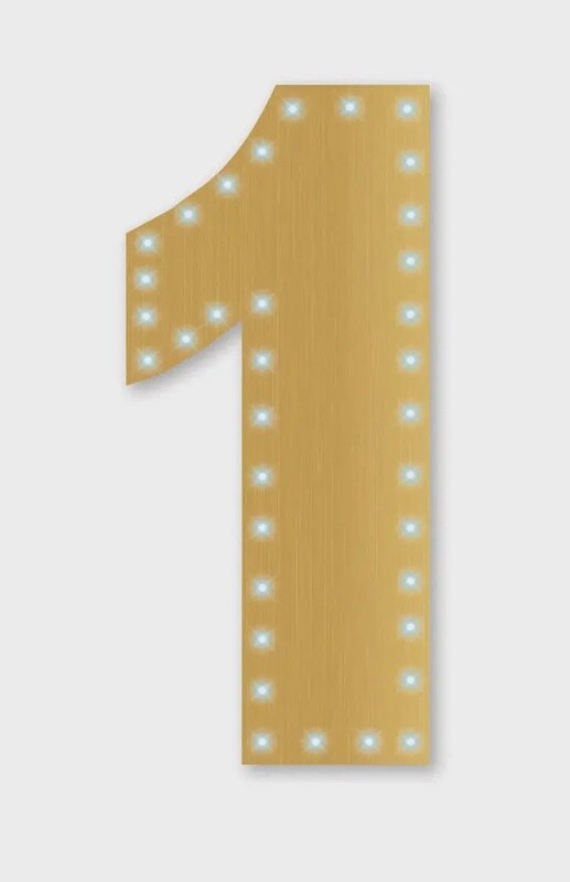 24 inch Gold Light up Number