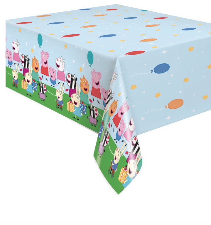 Peppa Pig Rectangular Plastic Table Cover  54 x 84&quot;