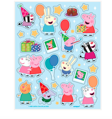 Peppa Pig Sticker Sheets 4ct