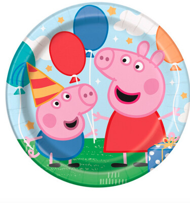 Peppa Pig Round 9 Dinner Plates  8ct&quot;