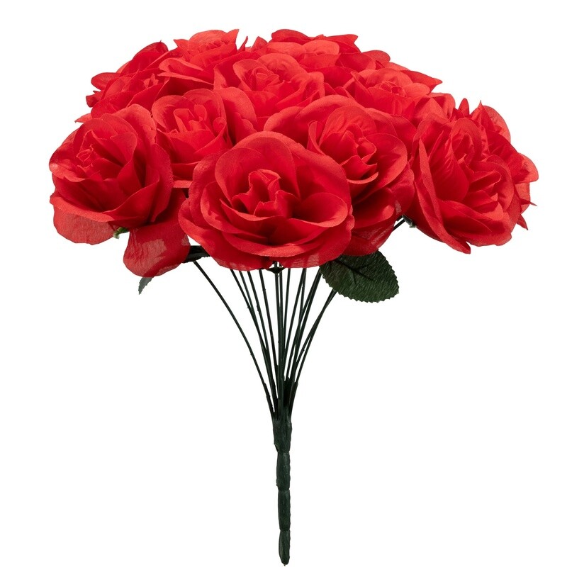 14 Head Artificial rose bouquet 12”