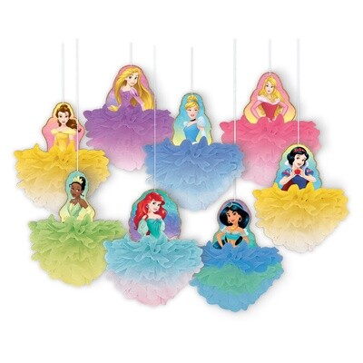 Disney Princess Deluxe Fluffy Decorations 8ct