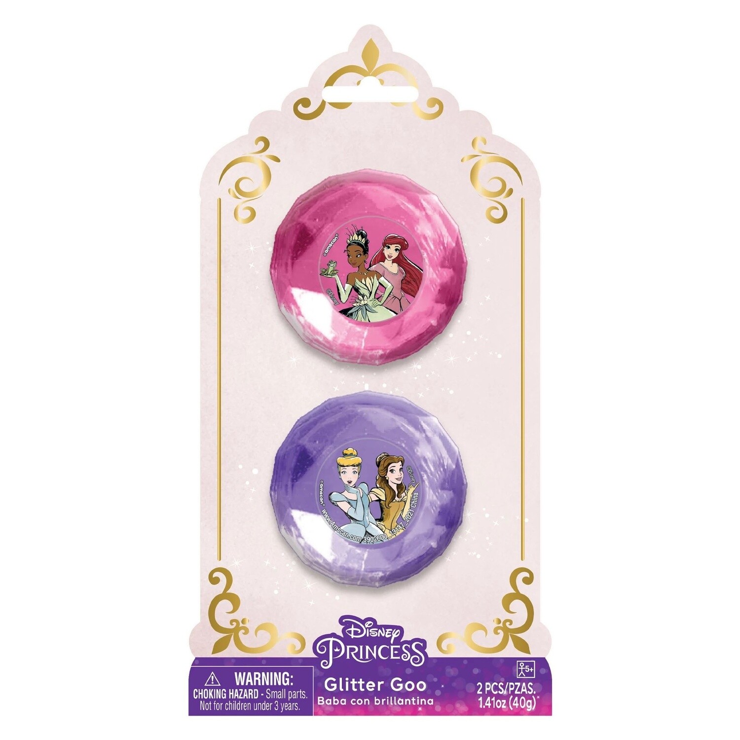 Disney Princess Glitter Slime, 2ct