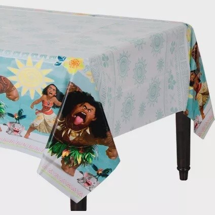 Disney Moana Plastic Table Cover 54&quot; x 96&quot;