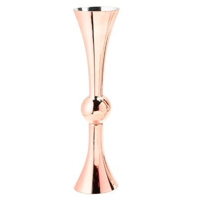 Double Sided Trumpet Glass Vase 24&quot;