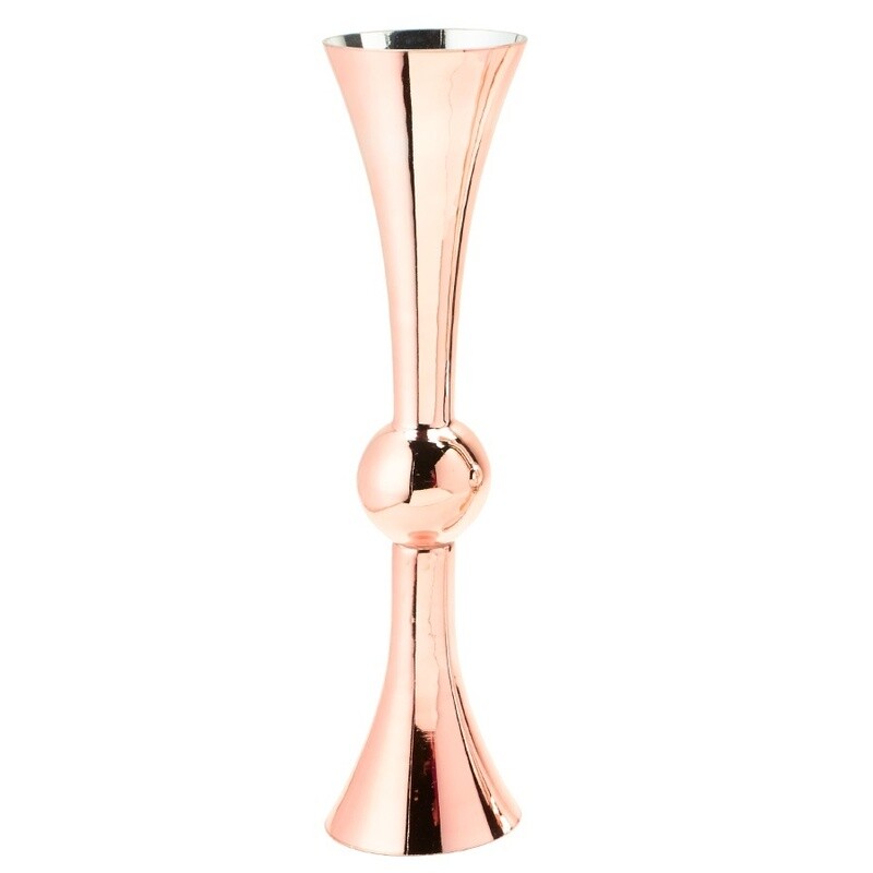 Double Sided Trumpet Glass Vase 24&quot;