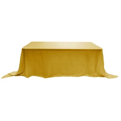 Satin Table Cover 90&quot; x 132&quot; - Gold