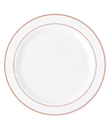 Deluxe Plate With Hot Stamping Ring ROSE GOLD