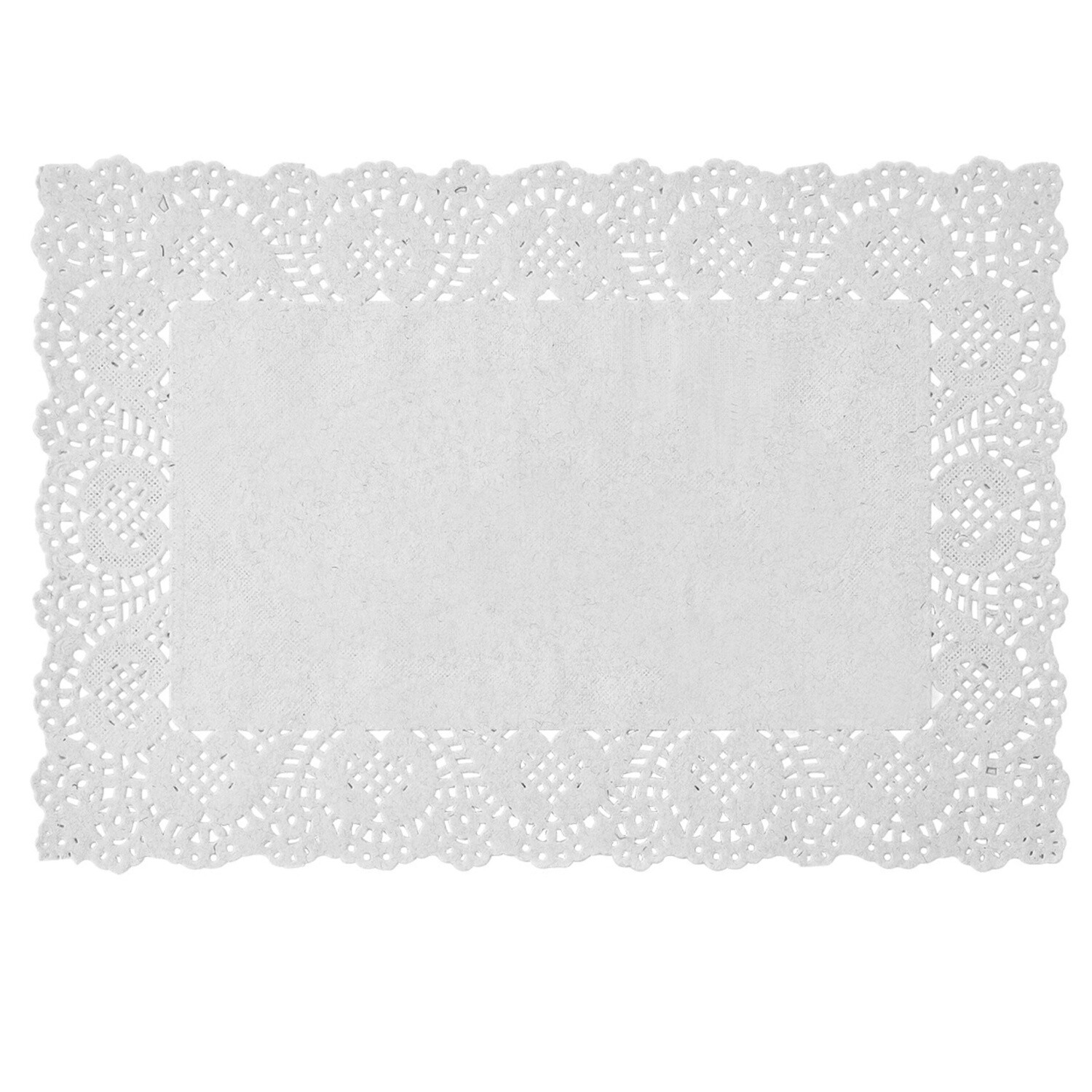 Rectangle Paper Doilies 6 1/4&quot;  x 9&quot; 250pc/bag - White