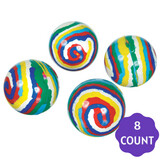 Stripe Bounce Ball High Count Favor 49MM 8CT