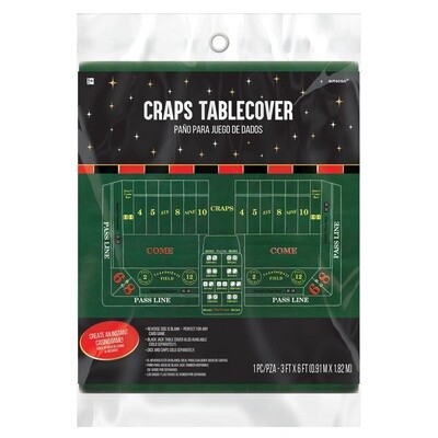 Craps table cover 37in x 72in