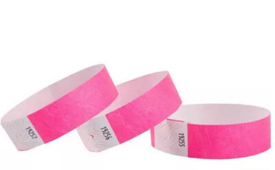 Wristbands  Paper 3/4in x 10in ,100CT