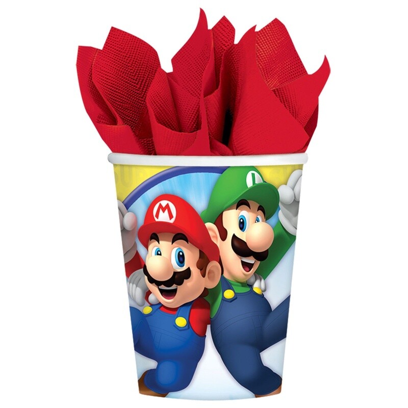Super Mario Brothers™ Cups, 9 oz. 8CT