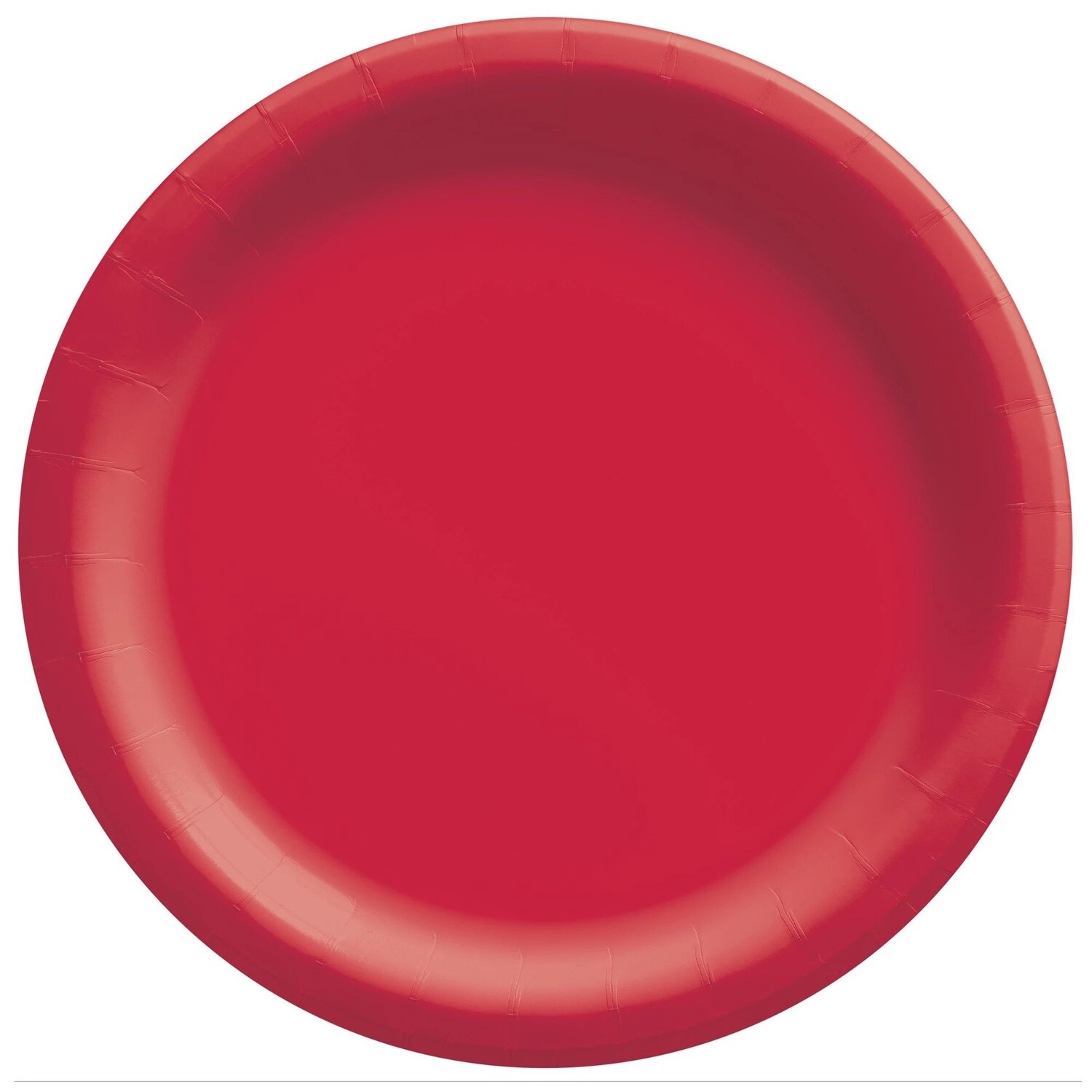 10” dinner paper plates 20ct, Color: Red