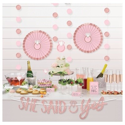 Blush Wedding Buffet Table Decorating 23pcs