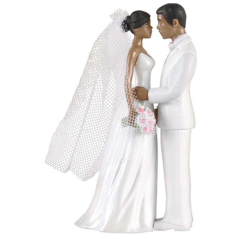 Cake Topper African American Couple