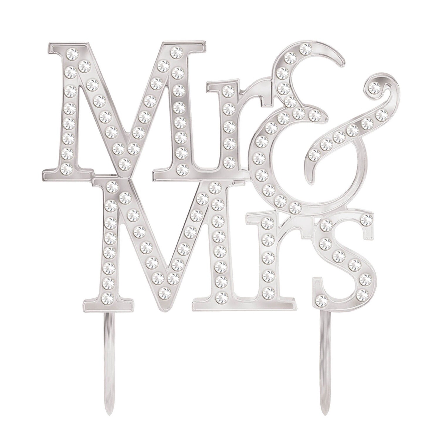Mr. &amp; Mrs. Wedding Cake Topper
