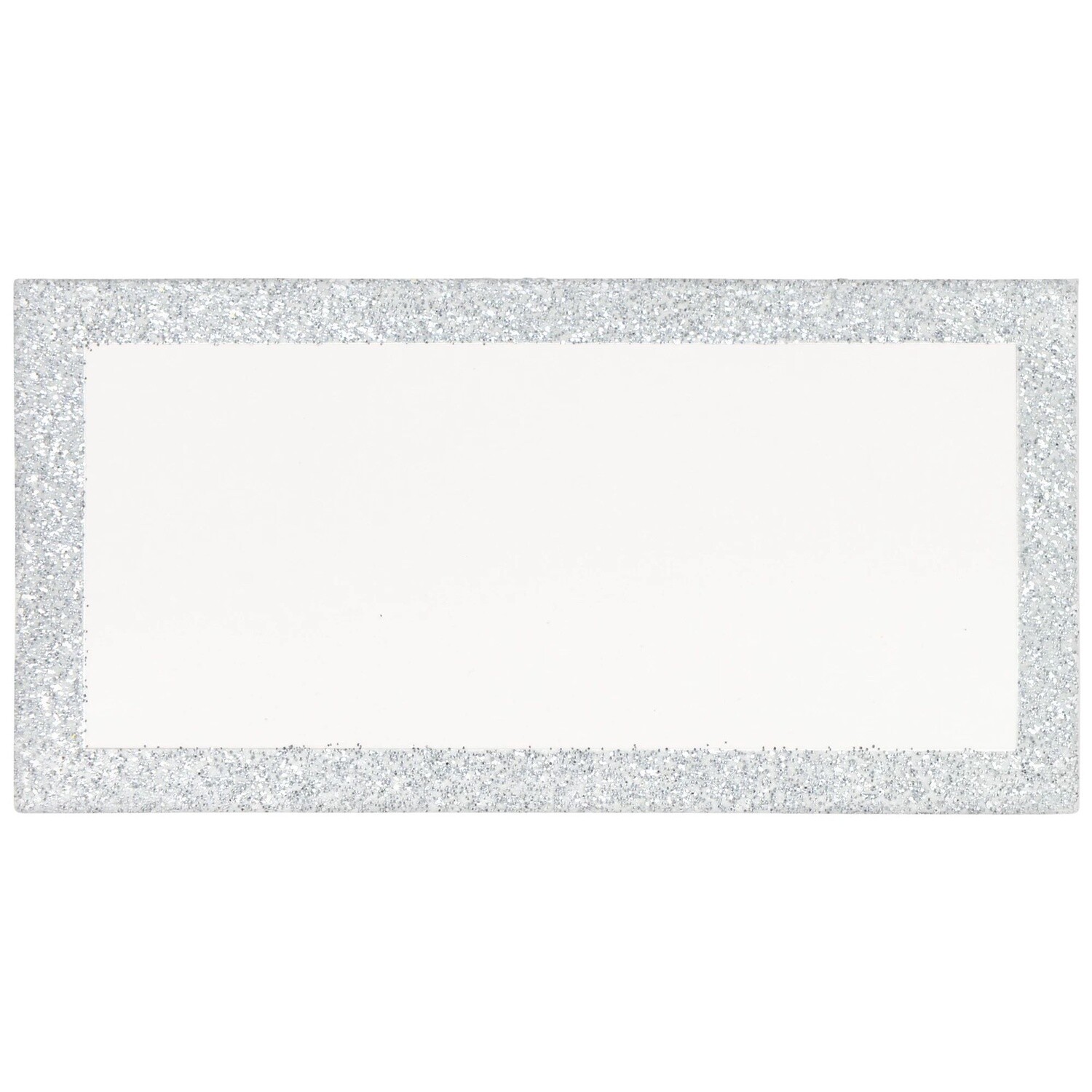 Glitter Silver Place Cards 50ct