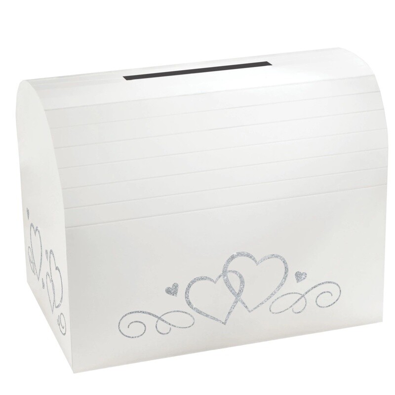 White Wedding Card Holder Box