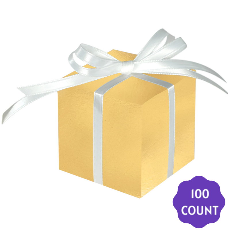 Gold Mega Pack Favor Boxes 100CT