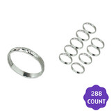 Wedding bands Silver 288 pcs