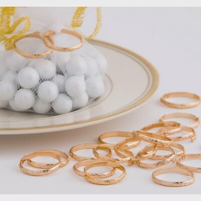 Wedding gold bands 288 pcs
